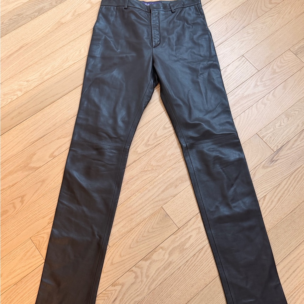 Collection Ralph lauren Women’s dark brown Leather Jeans